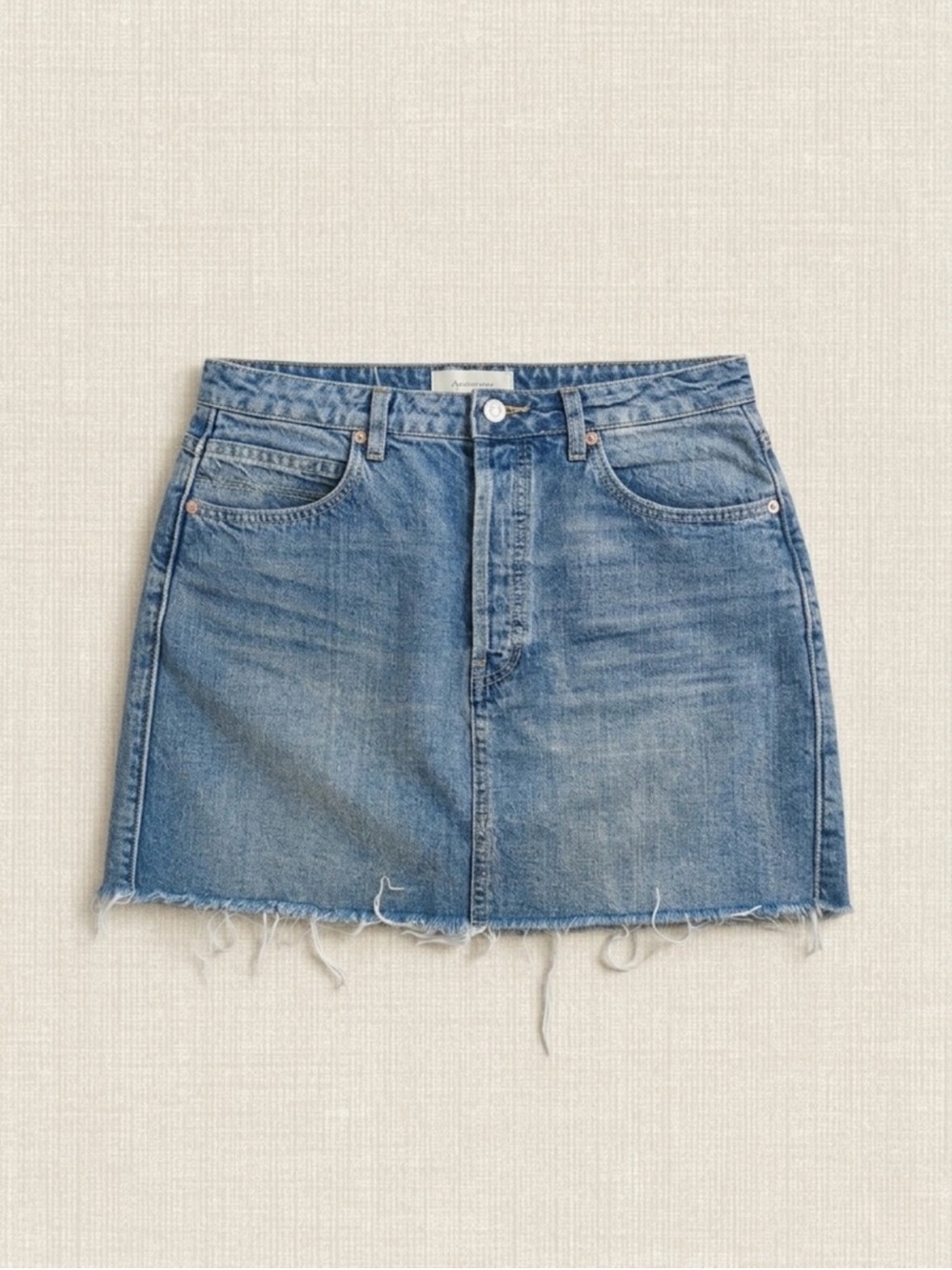 We the free denim button up mini skirt, size 27
